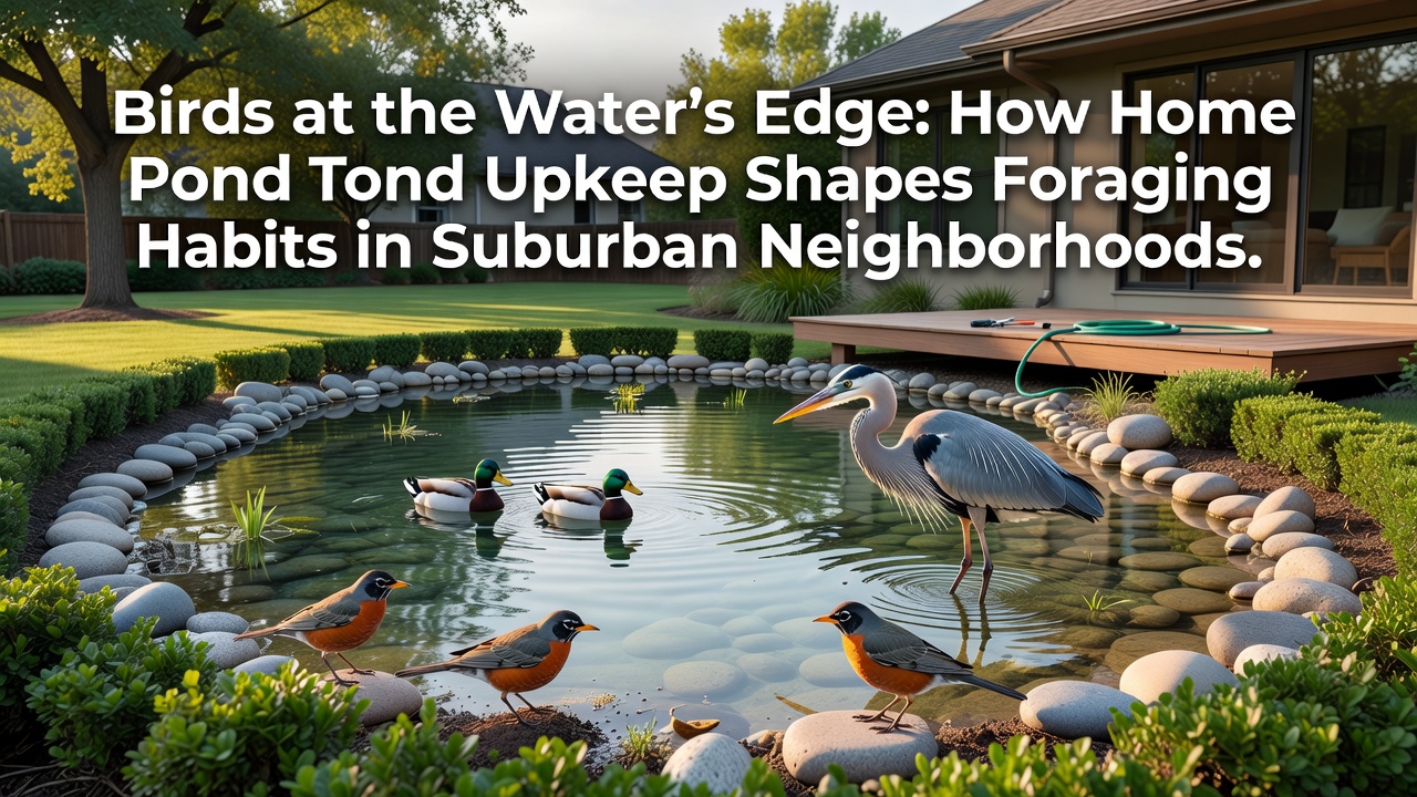 Birds at the Water's Edge: How Home Pond Upkeep Shapes Foraging Habits in Suburban Neighborhoods