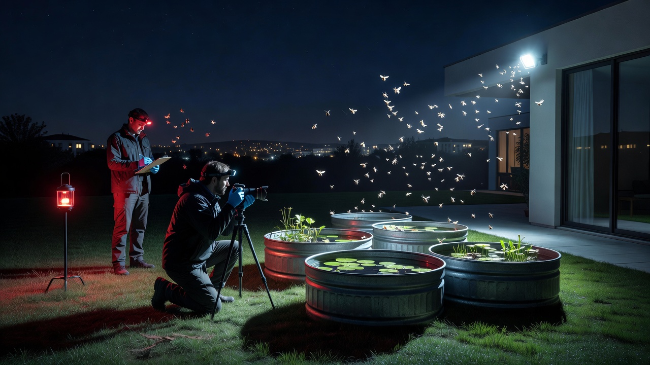 Investigating Light Pollution Effects on Nocturnal Insect Populations Around Residential Container Water Gardens