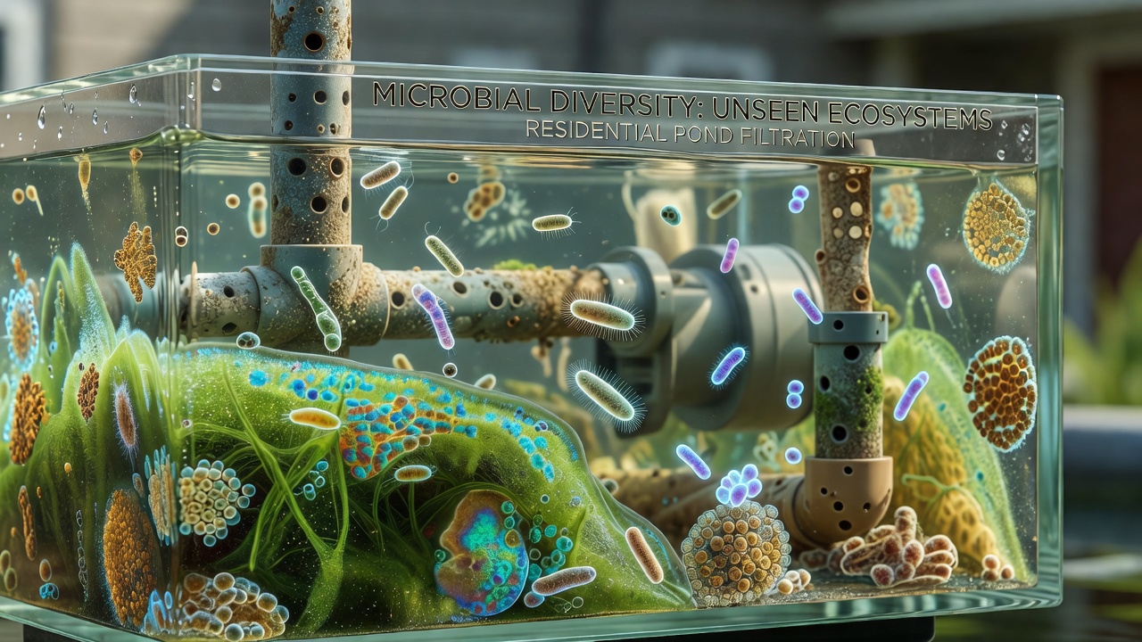 Microbial Diversity in Residential Pond Filtration Systems: A Closer Look at Unseen Ecosystems